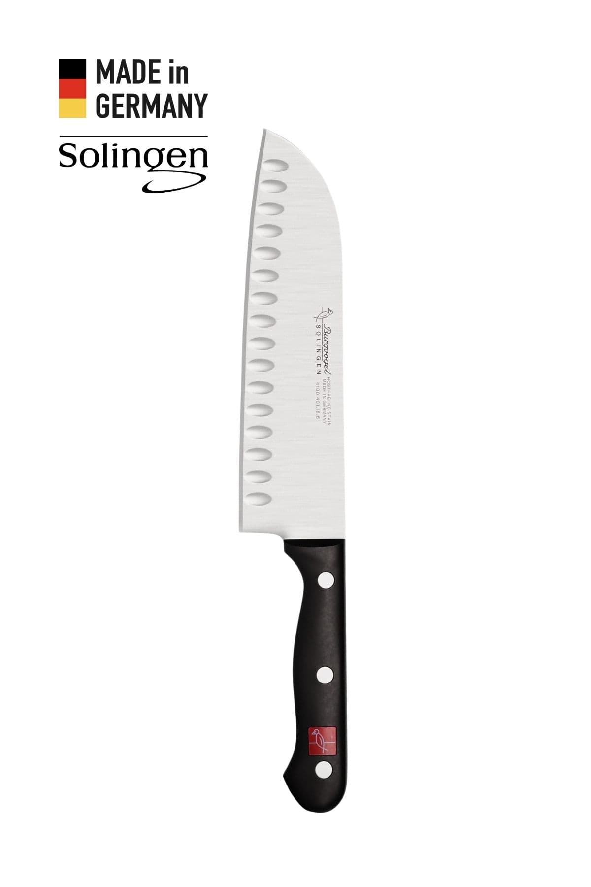 Solingen Burgvogel 4000 Serisi 18cm Kanallı Santoku Bıçağı