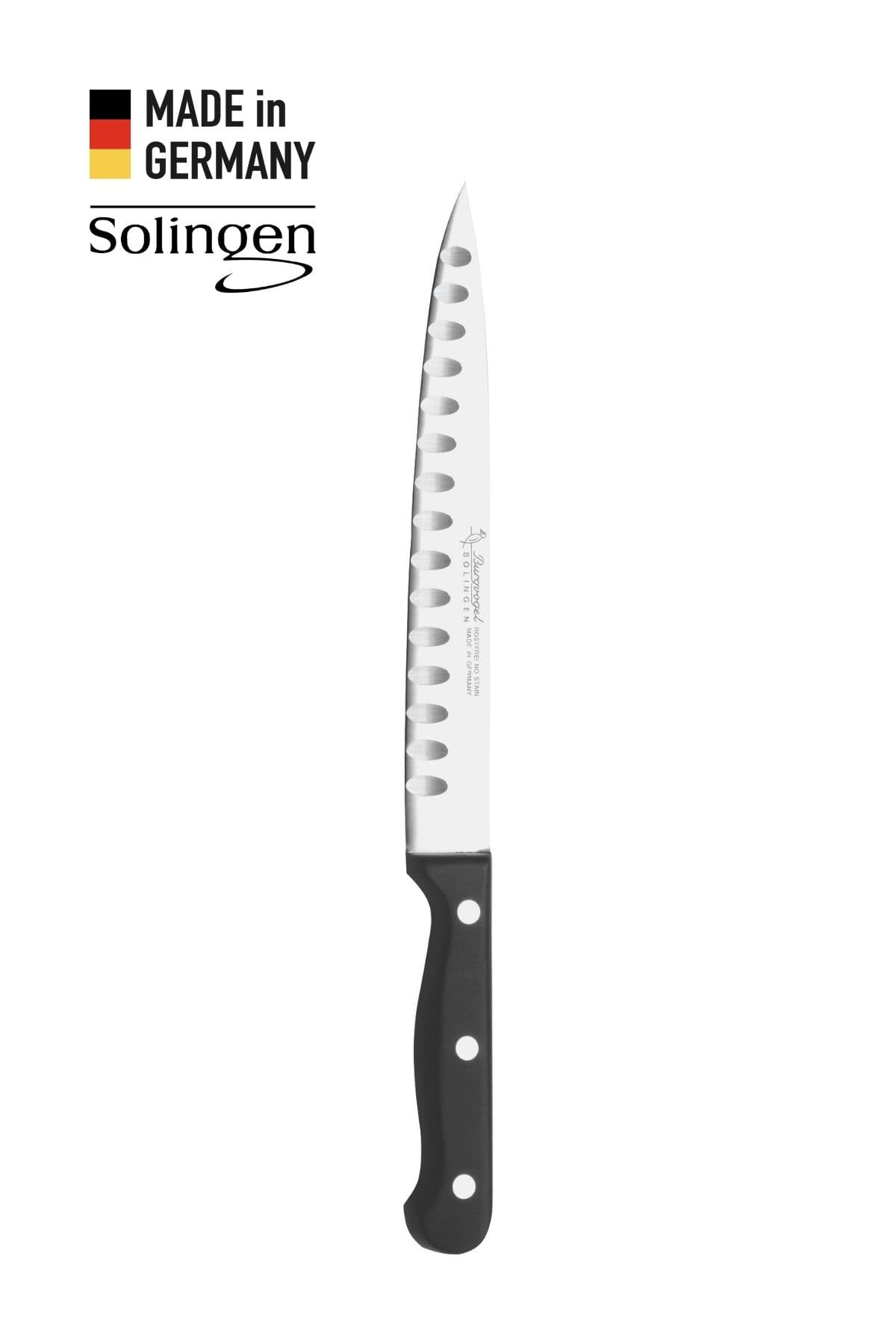 Solingen Burgvogel 4000 Serisi 20 Cm Kanallı Jambon Bıçağı