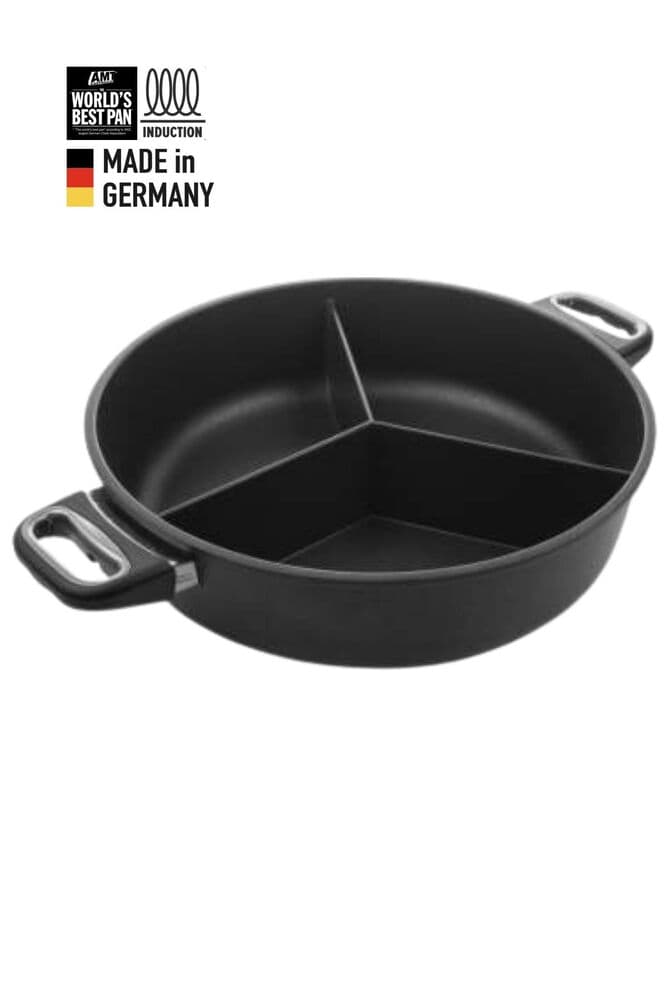 AMT Gastroguss İndüksiyon 32cm - 3 Bölmeli Tencere