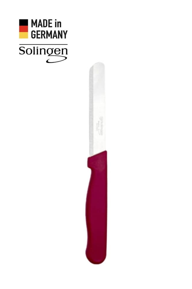 Solingen Mikro Tırtıklı Küt Genel Doğrama Bıçağı - Mürdüm