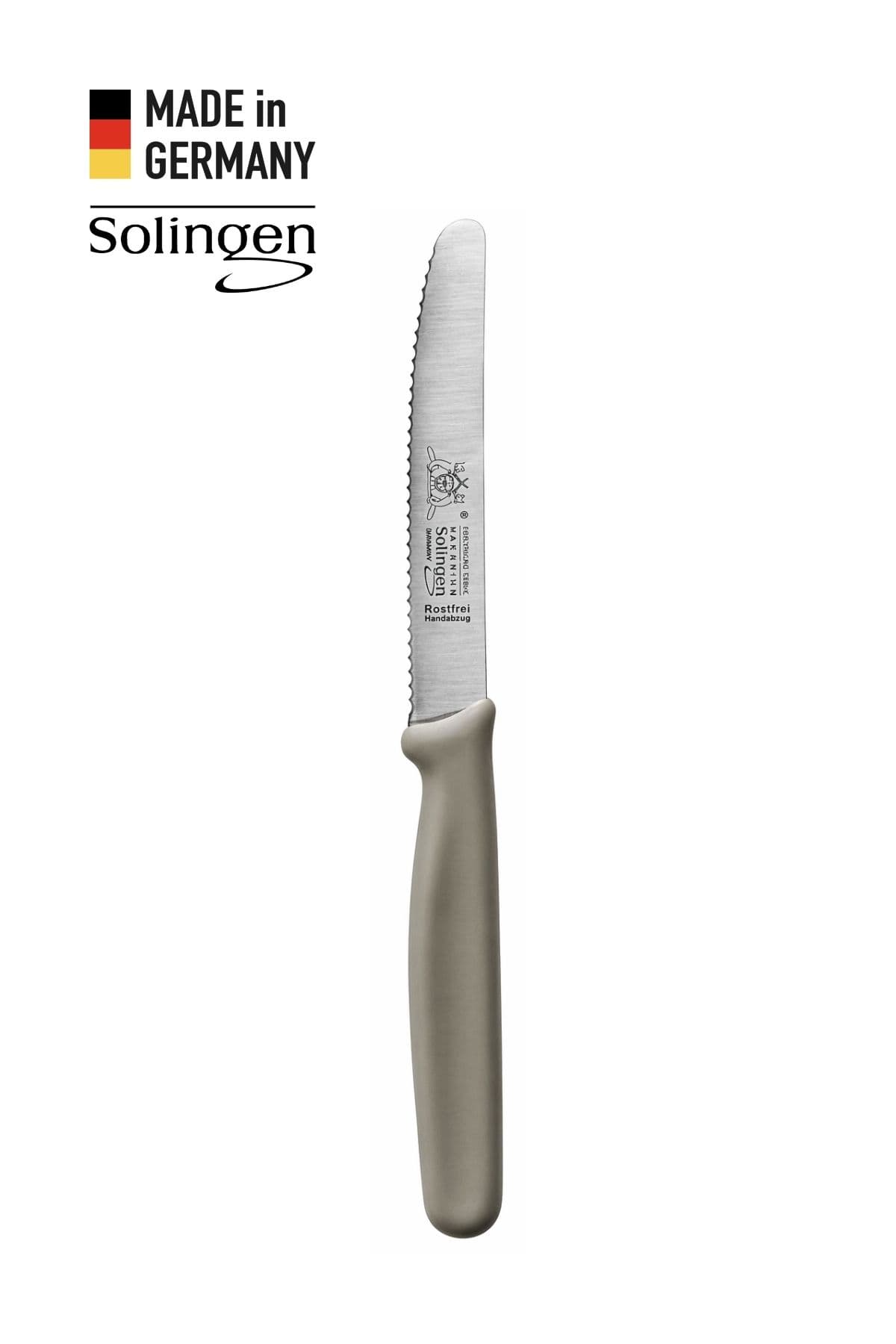 Solingen Tırtıklı Genel Kullanım Bıçağı – Gri