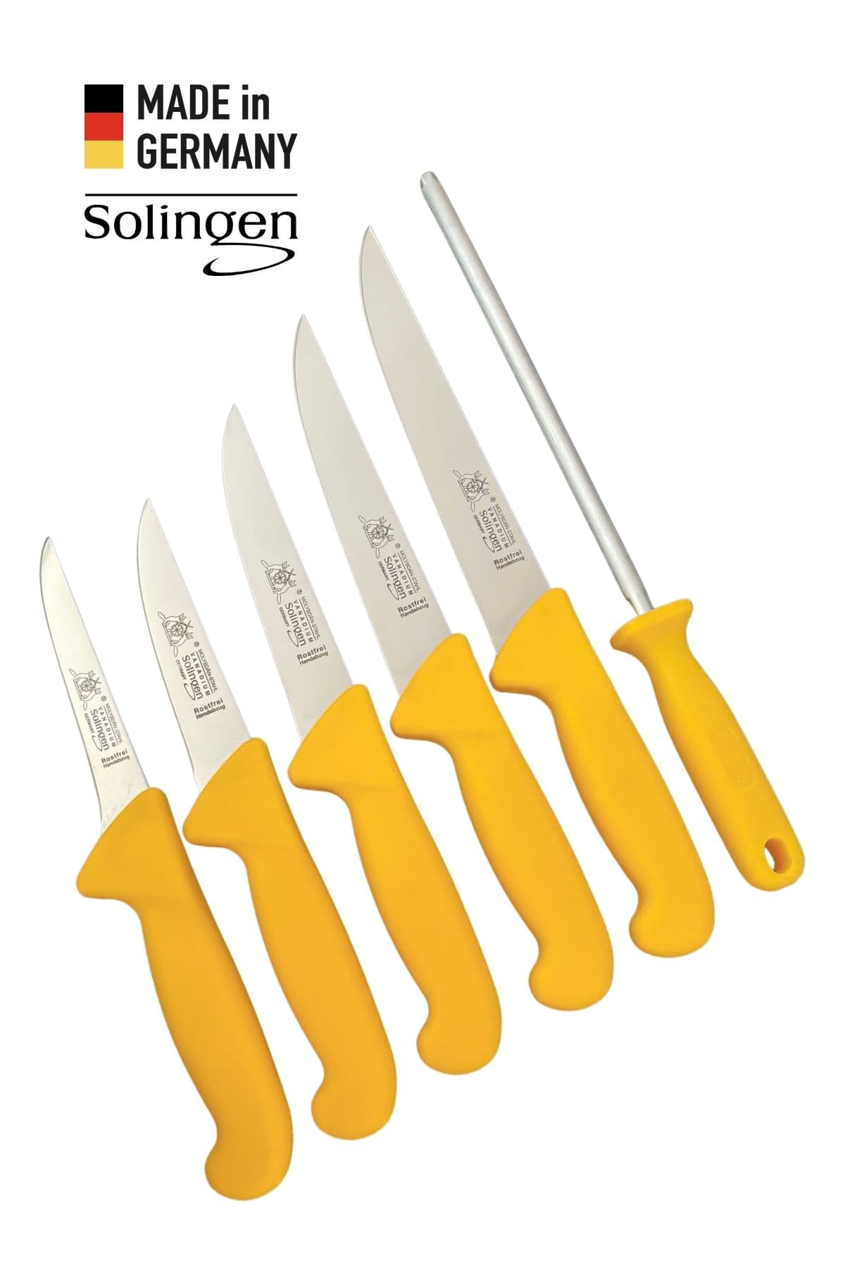Solingen Max Melchior Çantalı 6'lı Kasap Seti