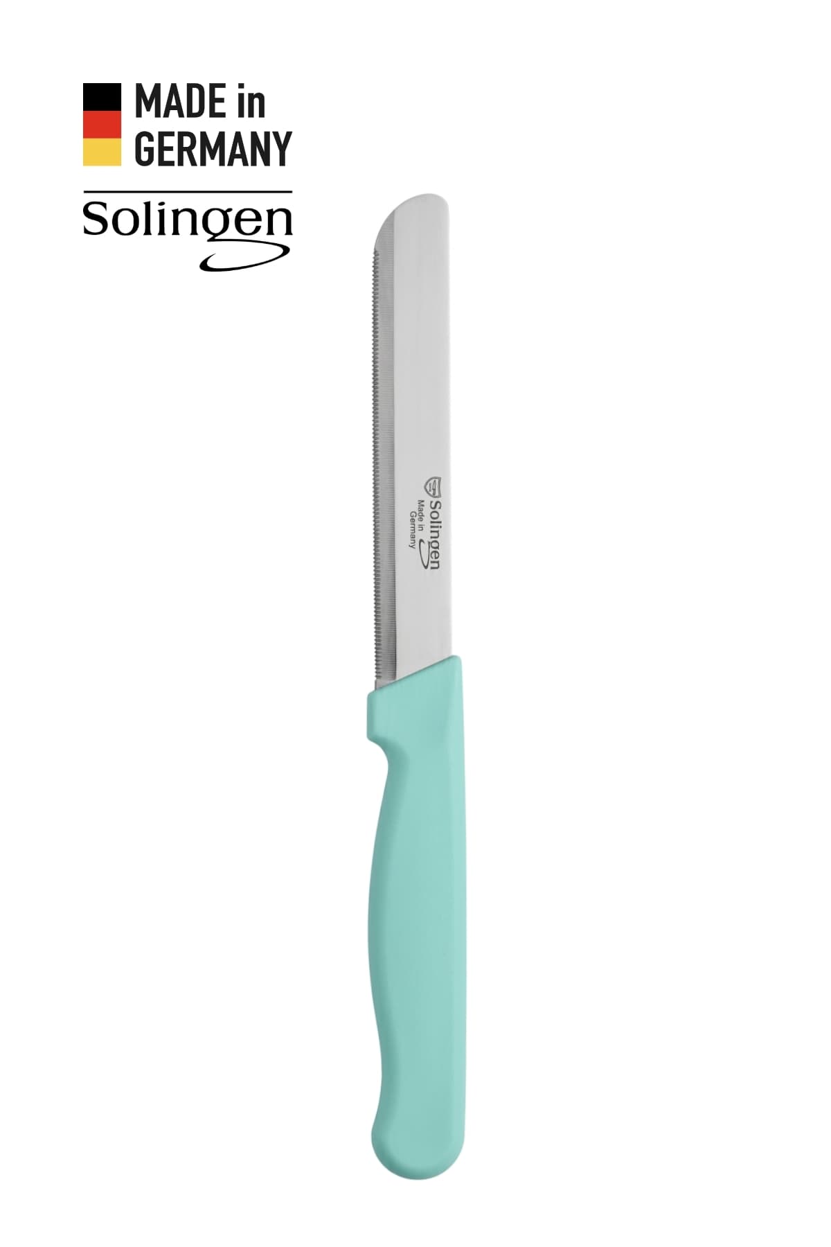 Solingen Mikro Tırtıklı Küt Genel Doğrama Bıçağı - Turkuaz