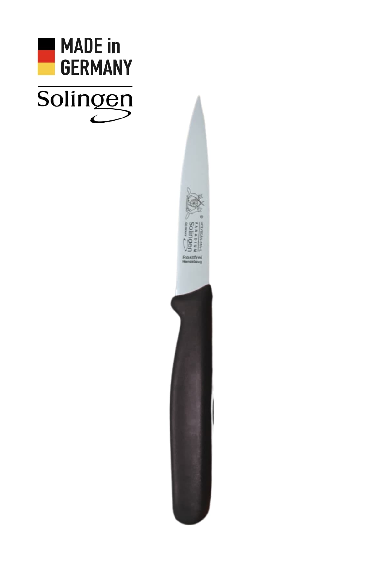 Solingen Sivri Uç Genel Kullanım Bıçağı - Siyah